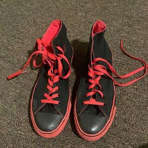 Black & Red Converse